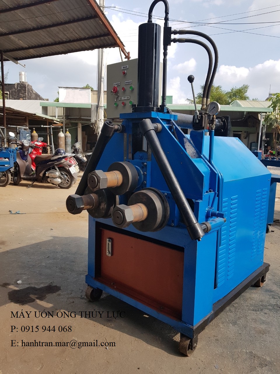 Máy uốn ống thủy lực 3 trục